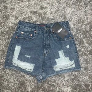 Denim High waisted shorts